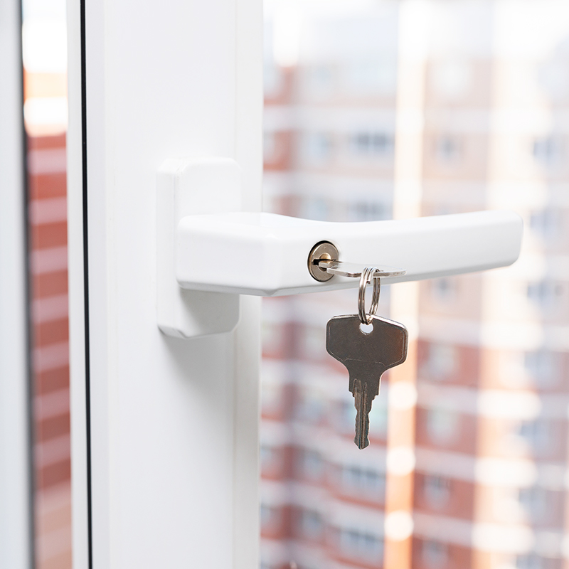 modern window handle lock fitting