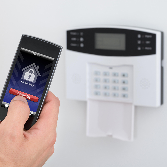 smart alarm system mobile control