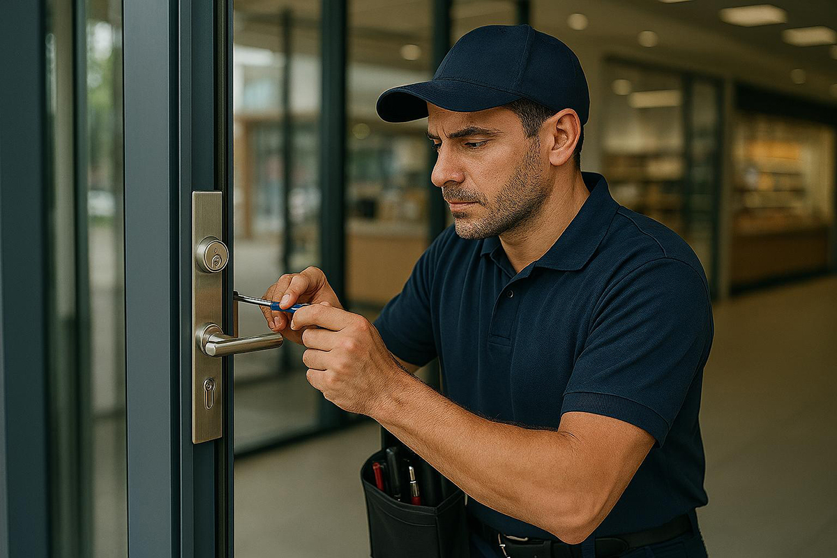 commercial locksmith office lobby security new