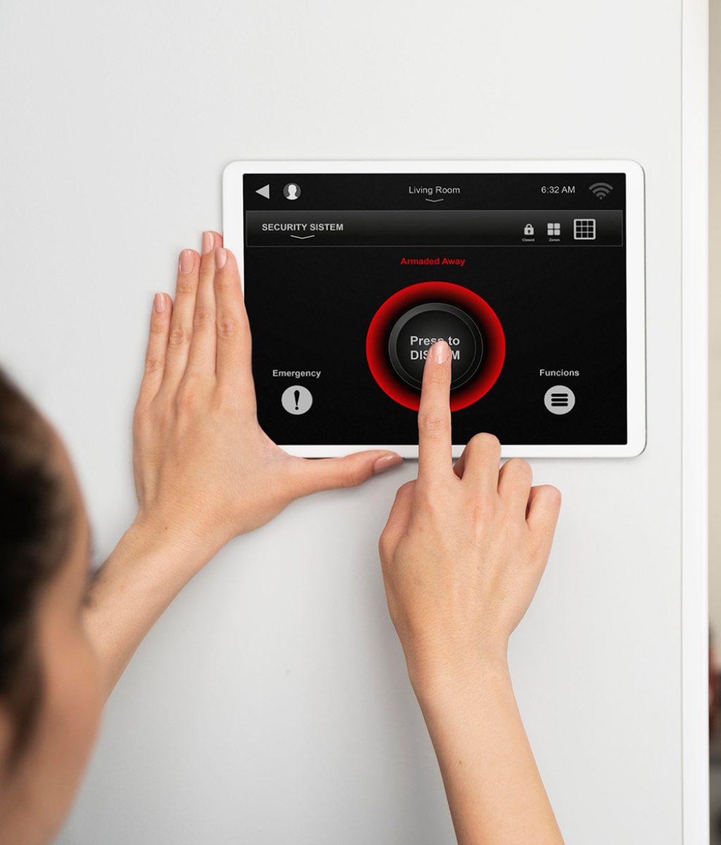 home security alarm system touchscreen